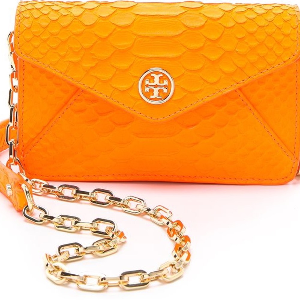 Rare orange Tory Burch purse - Picture 4 of 12